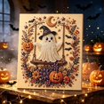 thumbnail image 1 of Halloween Pearl Diamond Art Kit,Cute Ghost On Swing 3D Crystal Bead Full Drill Design with Easy Beginner Friendly Craft，Perfect Fall Halloween Home Wall Art for Party Display Seasonal Gifts, 1 of 3