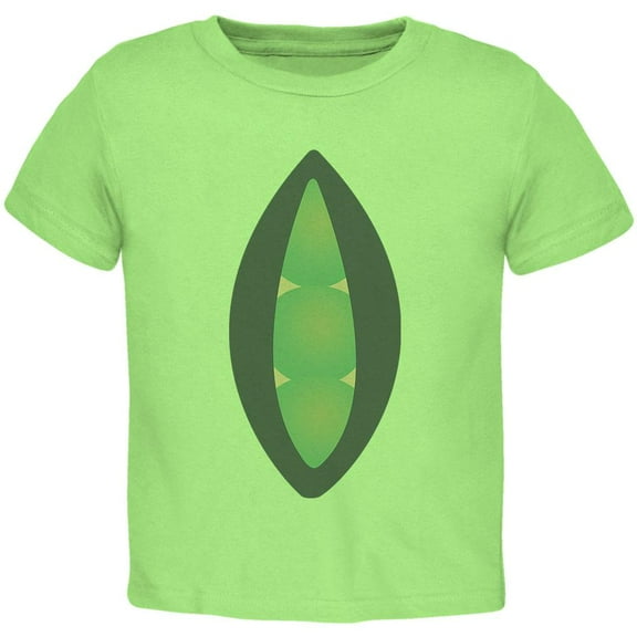 Halloween Peas In A Pod Costume Toddler T Shirt Lime 2T