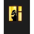 thumbnail image 1 of Halloween Peek-a-Boo! Fun Large Spooky Goblin Window Cling Decal Silhouette, 1 of 5