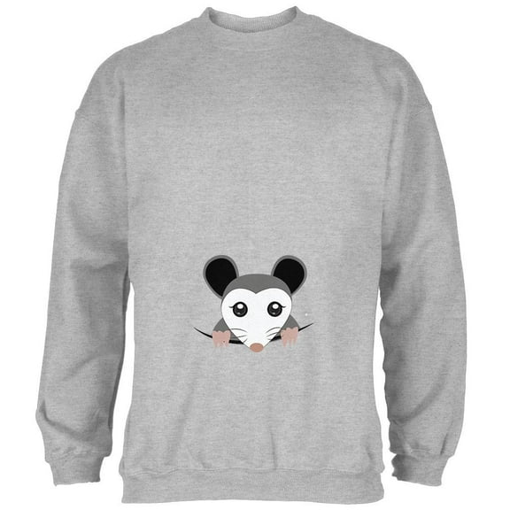 Halloween Peeking Possum Costume Mens Sweatshirt Heather SM