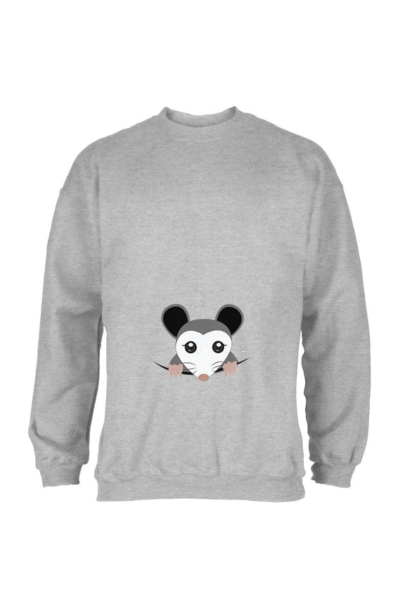 Halloween Peeking Possum Costume Mens Sweatshirt Heather SM