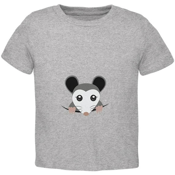 Halloween Peeking Possum Costume Toddler T Shirt Heather 3T