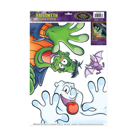 Halloween Peeper Clings Party Accessory (1 count) (3/Sh)