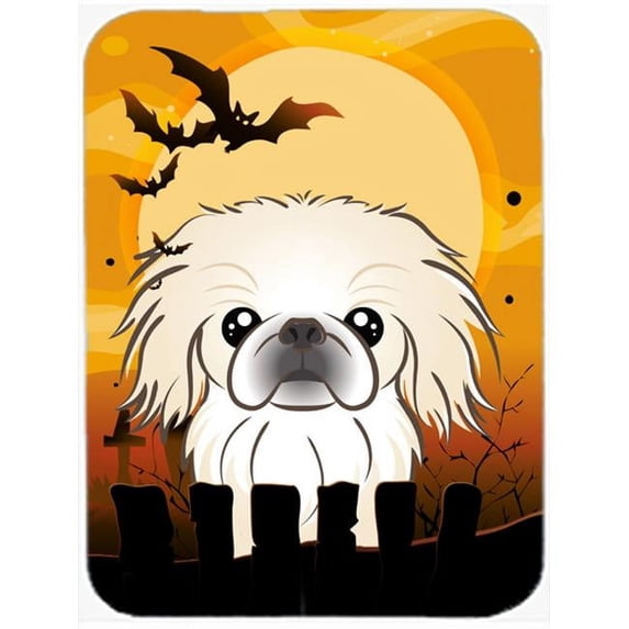 Halloween Pekingese Glass Cutting Board- Large