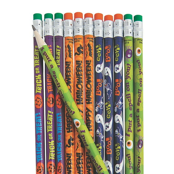Halloween Pencil Assortment - Stationery - 144 Pieces