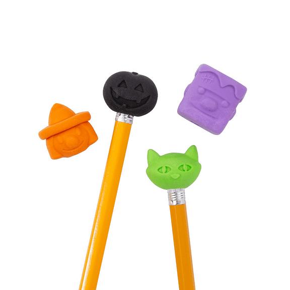 Halloween Pencil Top Erasers - Party Favors - 144 Pieces