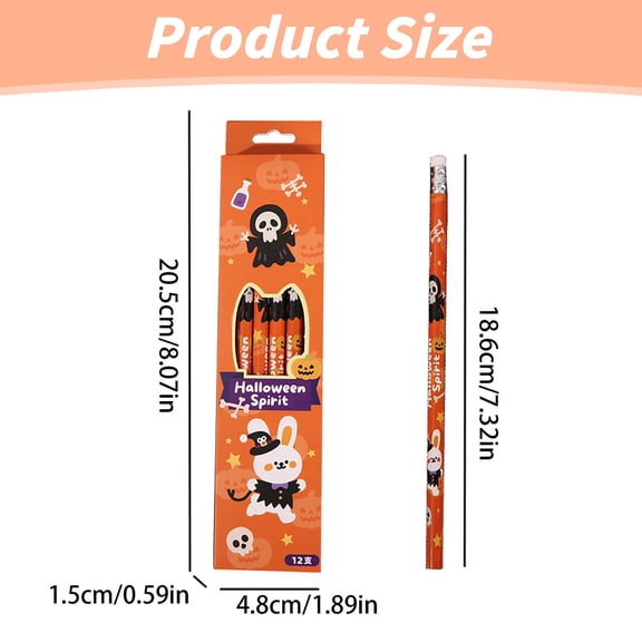 Halloween Pencil With Rubber Head For Writing And Gift Giving