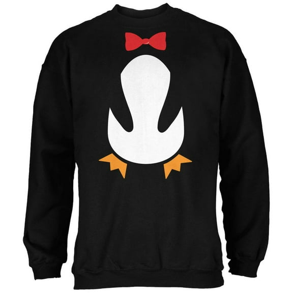 Halloween Penguin Costume Black Adult Sweatshirt - 2X-Large