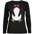 thumbnail image 1 of Halloween Penguin Costume Black Ladies Long Sleeve T-Shirt - 2X-Large, 1 of 1