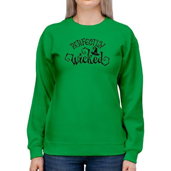 Halloween Perfectly Wicked Sweatshirt Women -Image by Shutterstock, Female Medium
