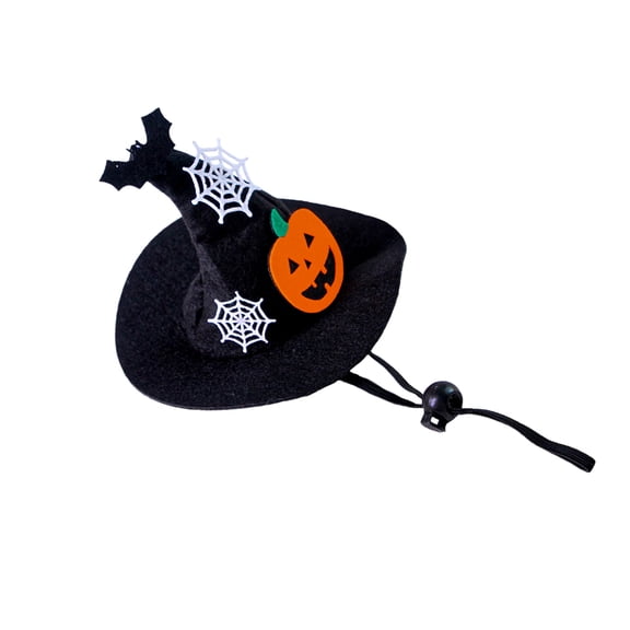 Halloween Pet Accessory Witch Hat With Pumpkin Design Great For Costume Event And Gift Dog Cats Festival Headpiece