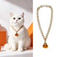 thumbnail image 1 of Halloween Pet Charm Necklace Collar, Cute HalloweenâElement Pendant Decorative Gold Chain Necklace, Pet Accessory for Cats & Small Dogs Halloween Party Dressâup, 1 of 6