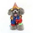 thumbnail image 1 of Halloween Pet Circus Joker Set,Dog Apparel for Halloween Party,Puppy Cosplay Costume,Funny Comfortable for Small Medium Dog Cats Polyester S-XL Pet Cosplay Costume ﻿, 1 of 8