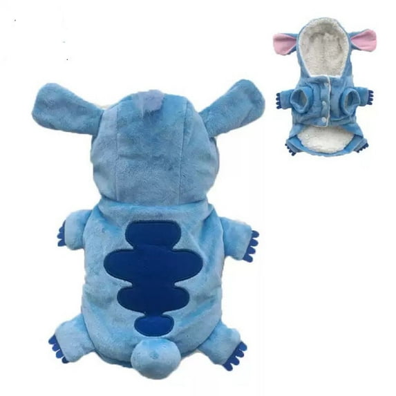Halloween Pet Cosplay Blue Crystal Velvet Dog Costume Variant Pet Autumn/Winter Cotton Coat Teddy Corky Dog Cat Clothing (Steven Aberdeen,34 4-5kg Recommended)