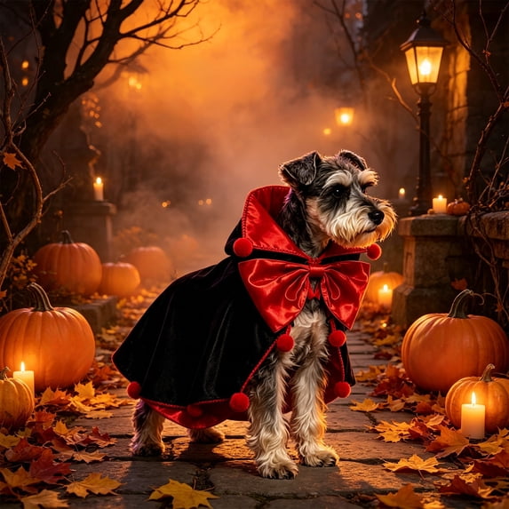 Halloween Pet Costume for Dogs and Cats, Cute Festival Cos Clothing with Pumpkin Print, Light Soft Cozy Hoodie Dress Up Outfit, Adjustable Size Elastic Fabric, Easy On Off Washable, Style I