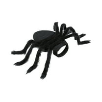 Halloween Pet Costume Funny Spider Outfit with 8 Legs Chest Back Cover for Small Dogs Cats(Black/L)