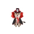 thumbnail image 1 of Halloween Pet Costume Set Adjustable Decor Top Hat & Cloak Holiday Cosplay Dress‑up Outfit Photo Prop for Cats and Small Dogs, 1 of 6