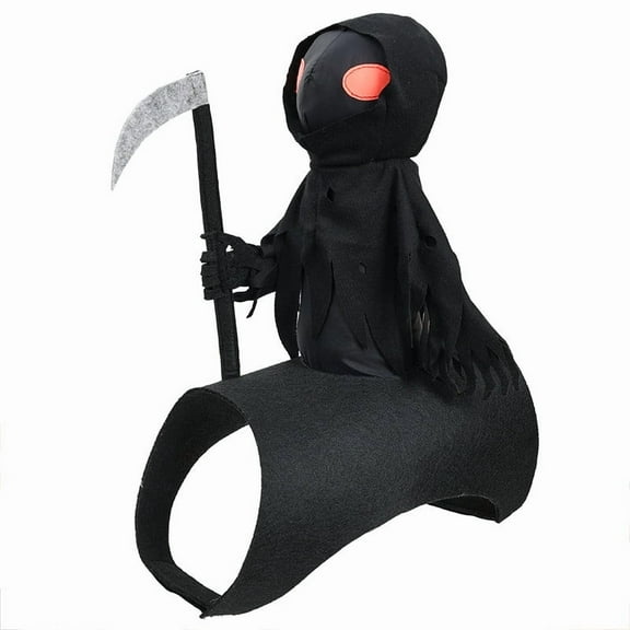 Halloween Pet Costumes - Knight Pet Costume Adjustable Death Scythe Pet Clothes for Small Medium Cats And Dogs - Pet Supplies Accessories, S