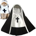 thumbnail image 1 of Halloween Pet Costumes, Nun Outfit for Small Medium Dogs and Cats, Funny Pet Party Clothing for Events Holiday Photo Props, 1 of 5