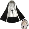 thumbnail image 1 of Halloween Pet Costumes, Nun Outfit for Small Medium Dogs and Cats, Funny Pet Party Clothing for Events Holiday Photo Props, 1 of 8