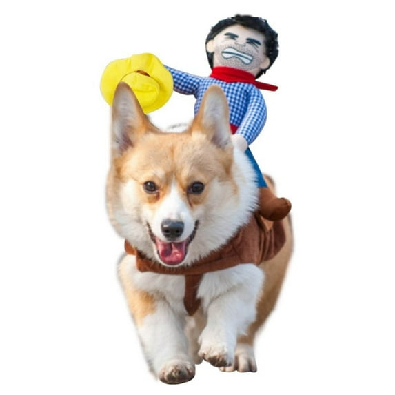 Halloween Pet Cowboy Costume, Acrylic Fiber Dog Clothes with 3 Sizes, Warm Festive Apparel for Daily Wear Parties, Ideal for Xmas Costume Party, Holiday Pet Decor
