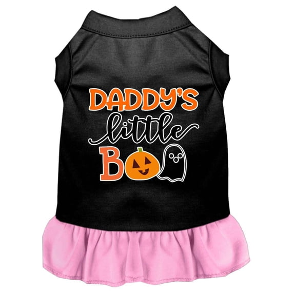 Halloween Pet Dog Cat Dress Screen Printed, "Daddy's Little Boo"