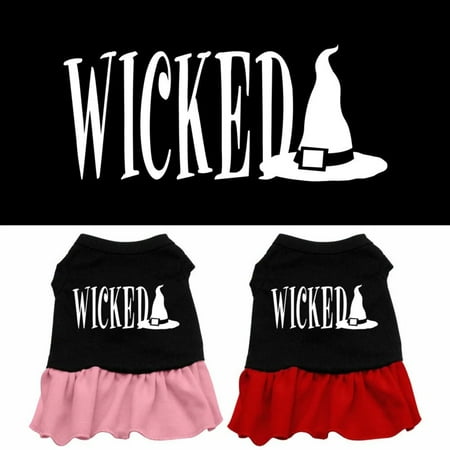 Halloween Pet Dog Cat Dress Screen Printed, "Wicked"