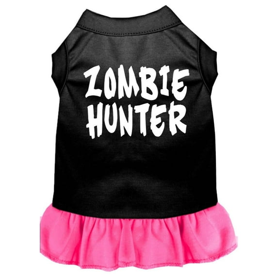 Halloween Pet Dog Cat Dress Screen Printed, "Zombie Hunter"