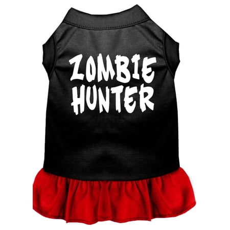 Halloween Pet Dog Cat Dress Screen Printed, "Zombie Hunter"