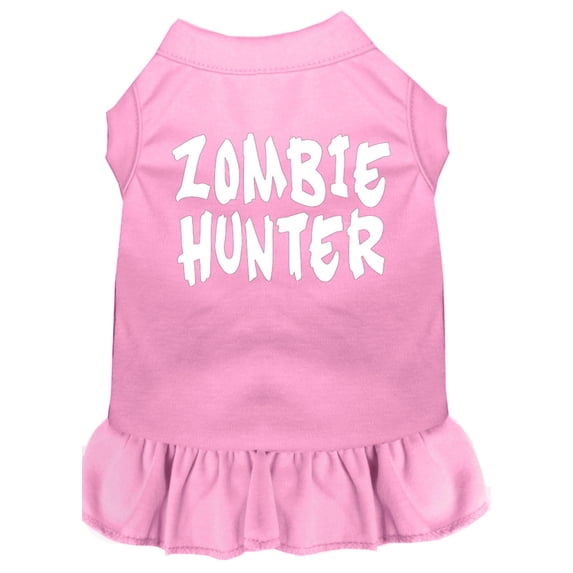 Halloween Pet Dog Cat Dress Screen Printed, "Zombie Hunter"