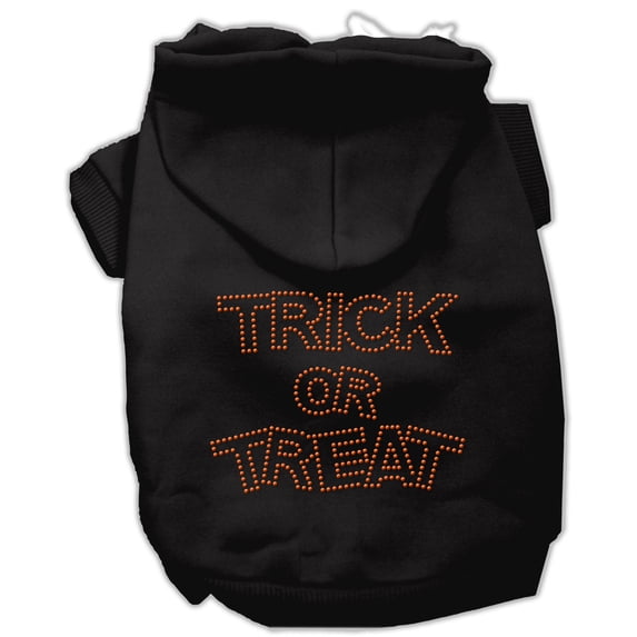 Halloween Pet Dog Cat Hoodie Rhinestone, "Trick Or Treat"