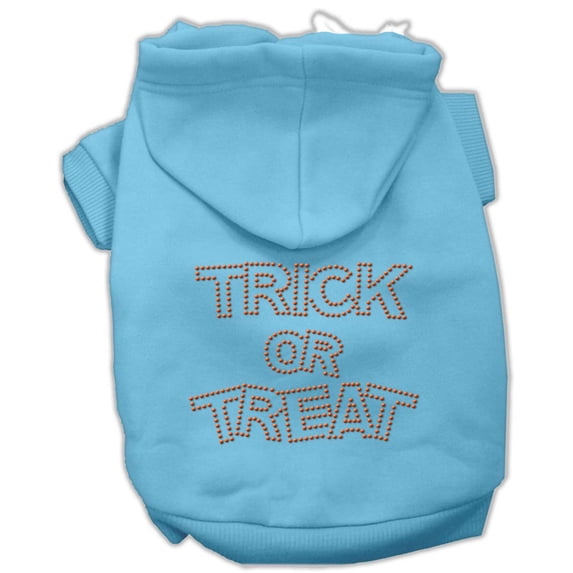 Halloween Pet Dog Cat Hoodie Rhinestone, "Trick Or Treat"