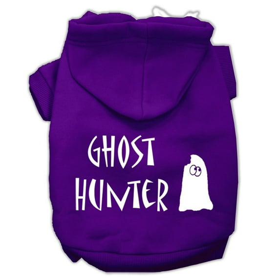 Halloween Pet, Dog Cat Hoodie Screen Printed, "Ghost Hunter"