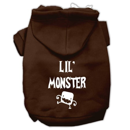 Halloween Pet, Dog Cat Hoodie Screen Printed, "Lil Monster"
