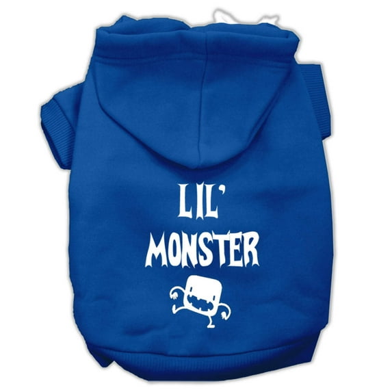 Halloween Pet, Dog Cat Hoodie Screen Printed, "Lil Monster"