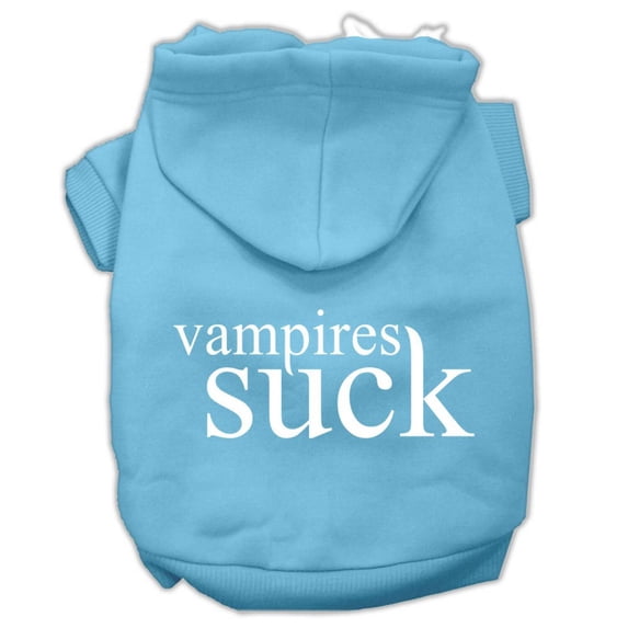 Halloween Pet, Dog Cat Hoodie Screen Printed, "Vampires Suck"