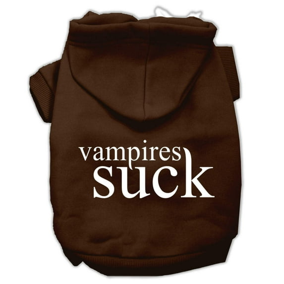 Halloween Pet, Dog Cat Hoodie Screen Printed, "Vampires Suck"