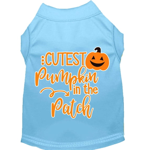 Halloween Pet Dog Cat Shirt Screen Printed, "Cutest Pumpkin In The Patch"