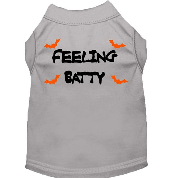 Halloween Pet Dog Cat Shirt Screen Printed, "Feeling Batty"