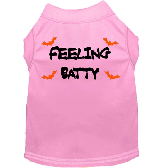 Halloween Pet Dog Cat Shirt Screen Printed, "Feeling Batty"