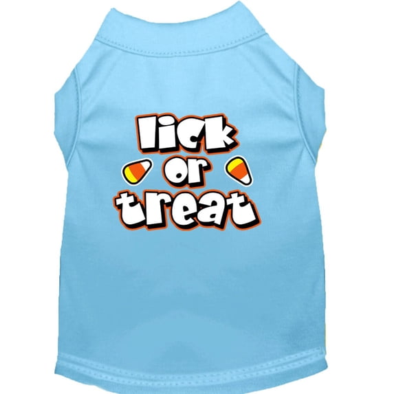 Halloween Pet Dog Cat Shirt Screen Printed, "Lick or Treat"