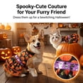 thumbnail image 1 of Halloween Pet Dress for Cats & Dogs with Pumpkin Lace Design, Soft Stretchy & Easy-On Outfit, Perfect for Photography Memory, 9.8in Back by MPOISVA, 1 of 9