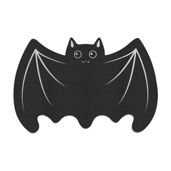 Halloween Pet Feeding Mat Black Bat Design Waterproof Anti Slip No Stains Quick Dry Pet Mats for Food and Water Bowl 23.6x15.7 Inch for Dog Cat Rabbits Floors Placemat Accessories