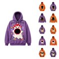 thumbnail image 1 of Halloween Pet Pouch Hoodie Men Women Long Sleeve Cute Graphic Loose Hooded Sweatshirt Pullover Tops Dog Cat Carrier Hoodie, 1 of 6