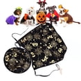 thumbnail image 1 of Halloween Pet Pumpkin Cape Set Spiderweb Pattern Adjustable Mysterious Pet Costume Set for Pet Gatherings, 1 of 6
