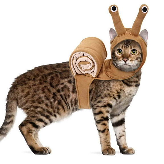 Halloween Pet Snail Dogs & Cats Snail Shape Jumpsuit Halloween Party Snail Dress Up Accessories For Cats Dogs Decorations(M-30X54Cm)