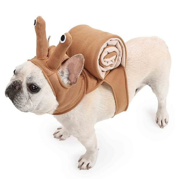 Halloween Pet Snail Dogs & Cats Snail Shape Jumpsuit Halloween Party Snail Dress Up Accessories For Cats Dogs Decorations(S-20X40Cm)