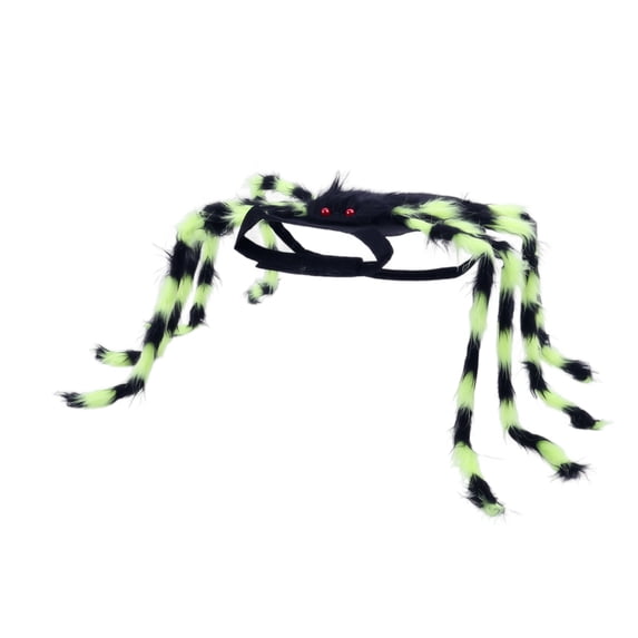 Halloween Pet Spider Costume Imitation Furry Spider Leg Harness Cosplay Outfit Funny Claasic Dress-Up Accessory for Medium to Large Dogs