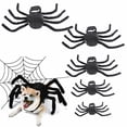 thumbnail image 1 of Halloween Pet Spider Costume L Funny Big Chest Back Soft Plush Cosplay Outfit Cats Large Dogs Black Party Prop, 1 of 9