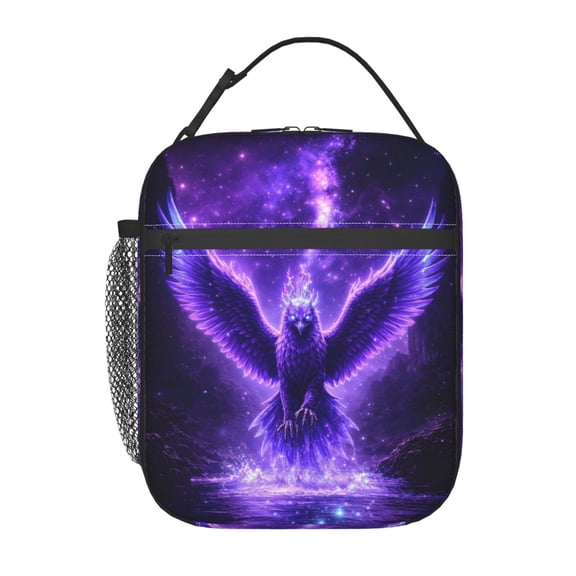 Halloween Phoenix Lunch Bag Portable Thermal Lunch Box for Men and Women
